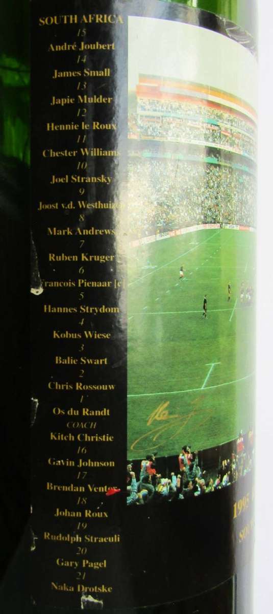 1995 Rugby World Cup Final - Large Magnum Size Wine Bottle