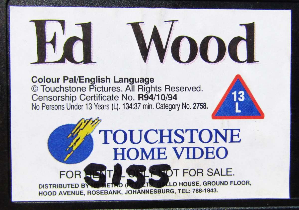 Ed Wood - Johnny Depp - Dark Comedy Movie VHS Tape (1994)