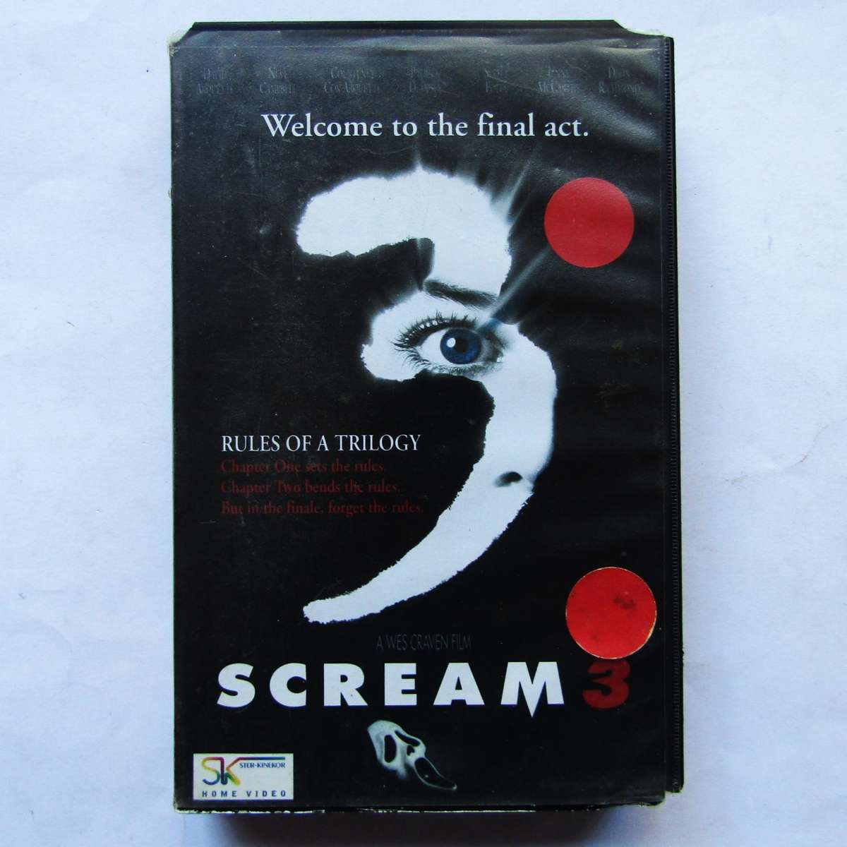 Scream 3 - Horror Movie VHS Tape (2000)