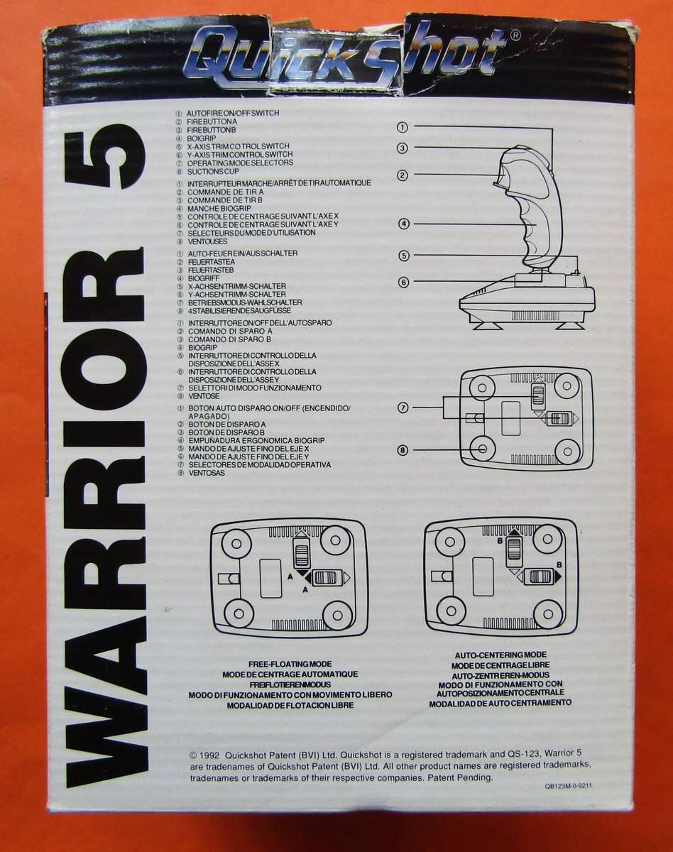 Quickshot Warrior 5 PC Joystick from 1992