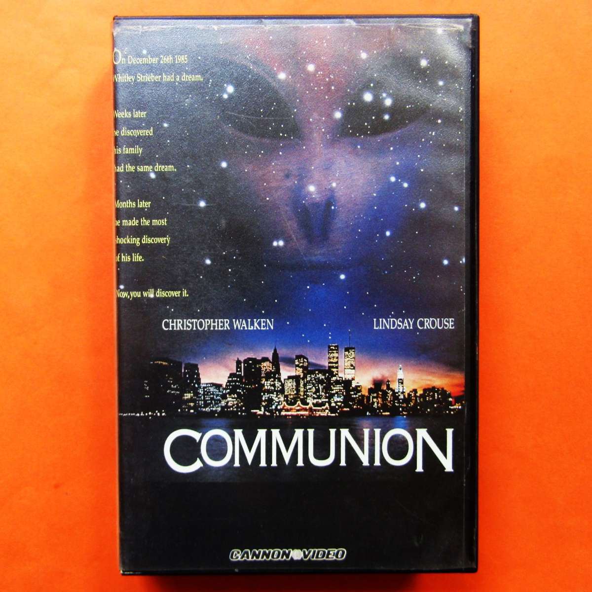 Communion - Christopher Walken - Horror Movie VHS Tape (1991)