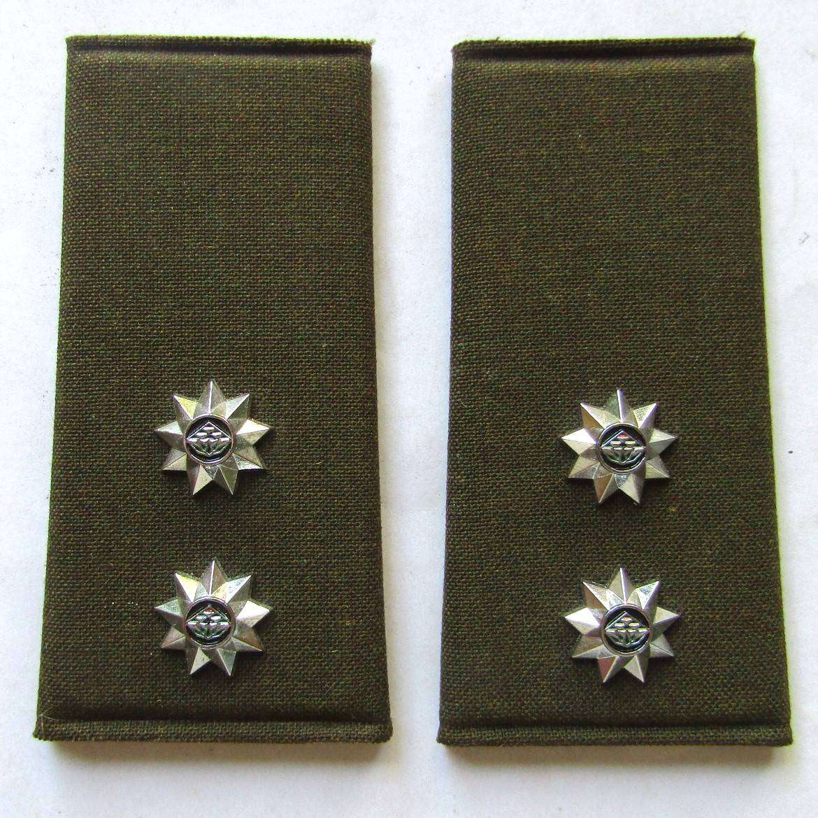 Pair of SA Shoulder Rank Badges