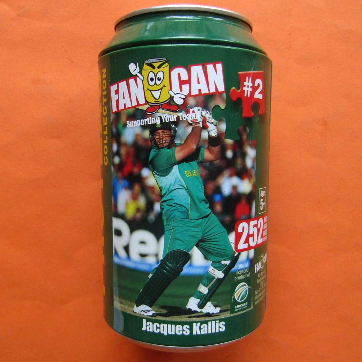 Old Jacques Kallis SA Cricket Fan Can