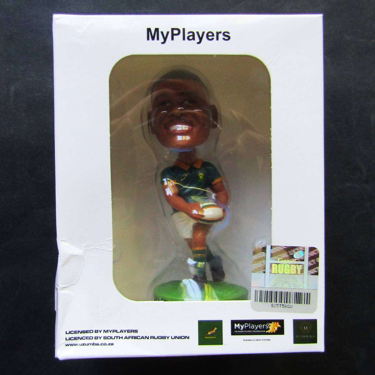 Damian Willemse Springbok Rugby Figure with Box