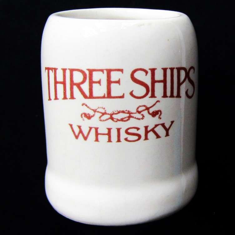 Old Three Ships Whisky Tot Measure