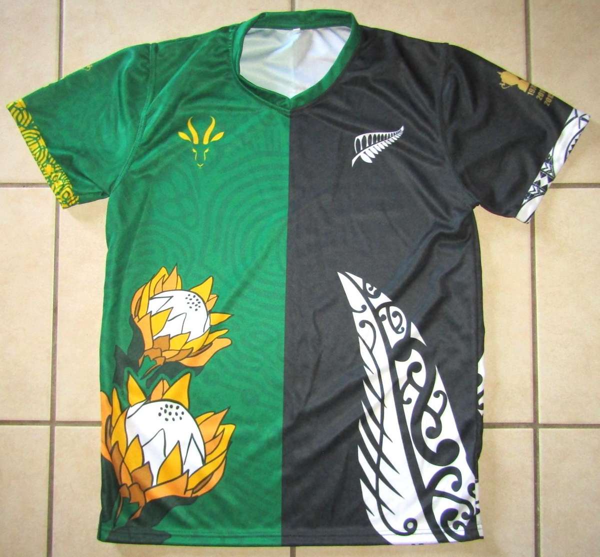 Old Springboks vs New Zealand Rugby Shirt - Large Size