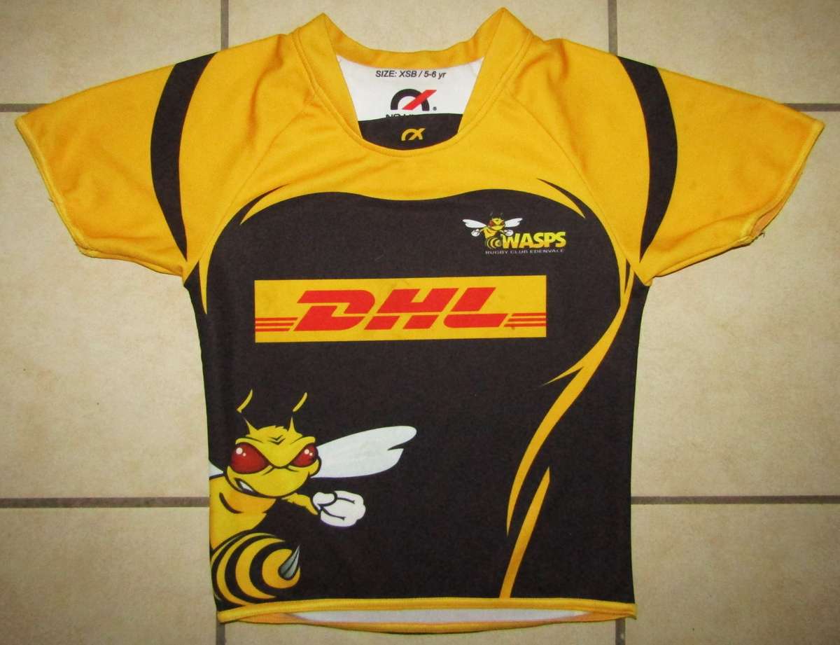 Old Wasps Rugby Club Jersey - Kids Size 5/6