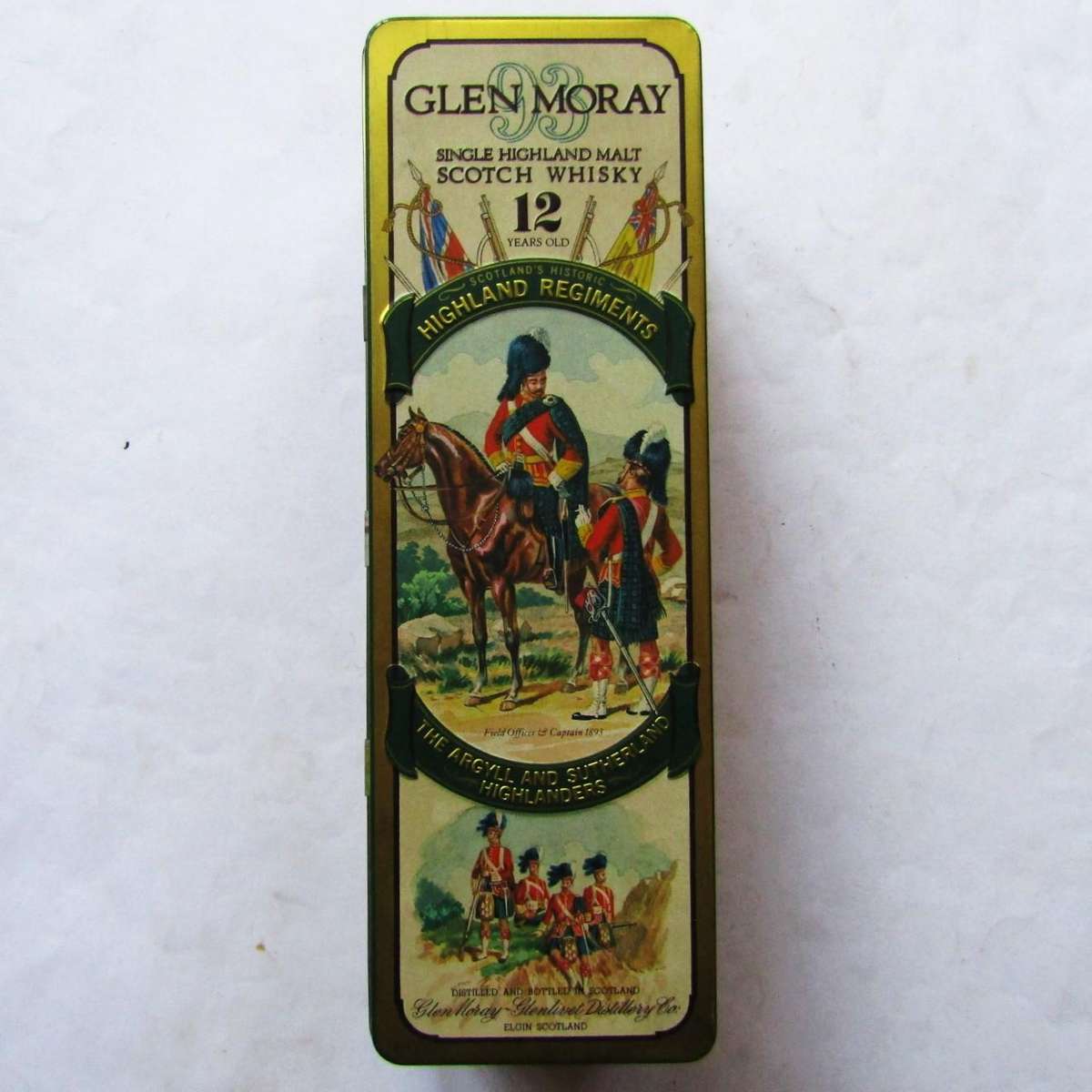 Old Glen Moray Highland Regiments Whisky Tin
