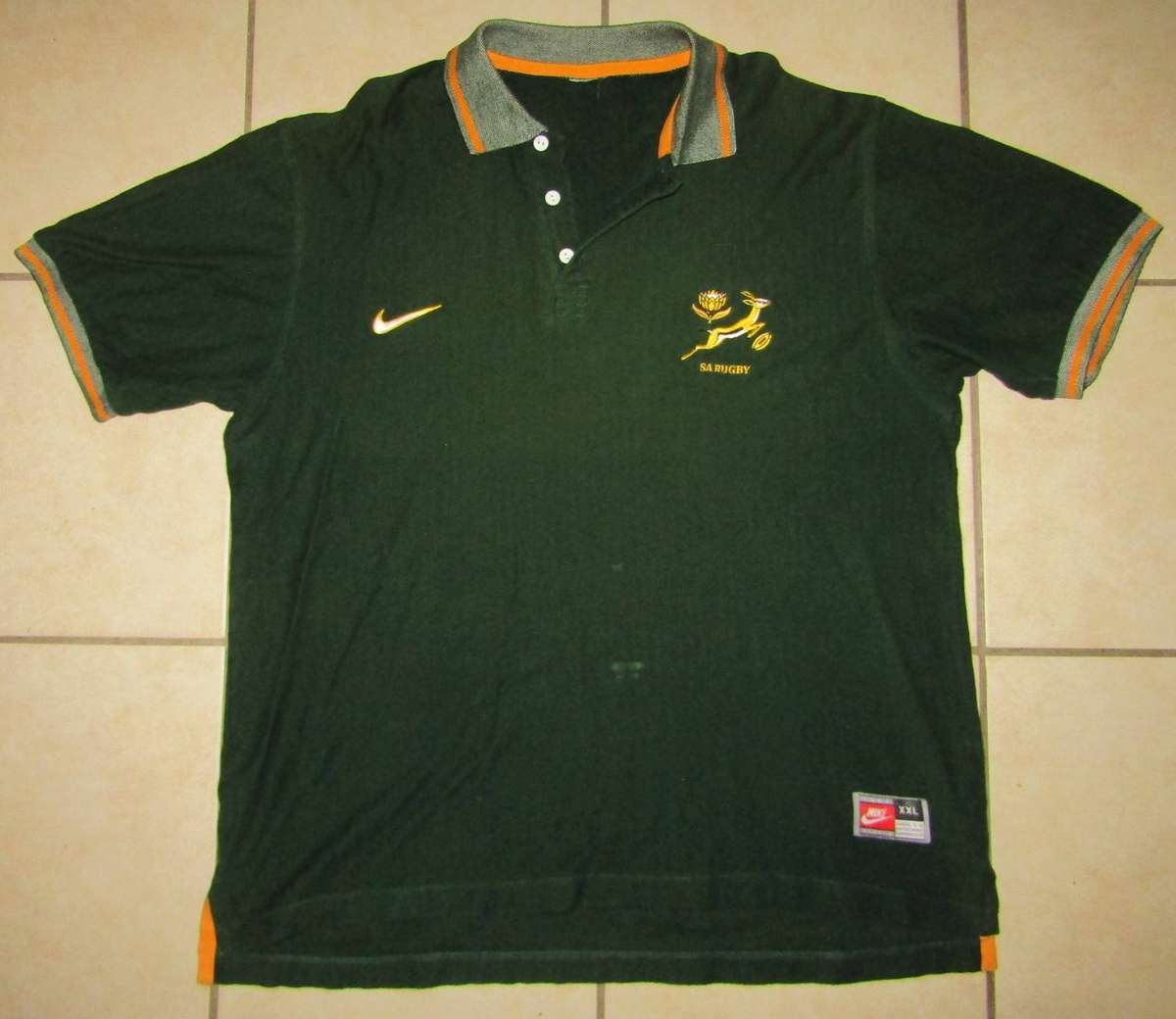 Old Nike Springbok Rugby Shirt - Size XXL