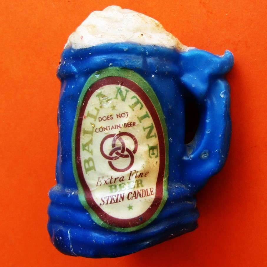 Old Ballantine Beer Stein Shaped Candle