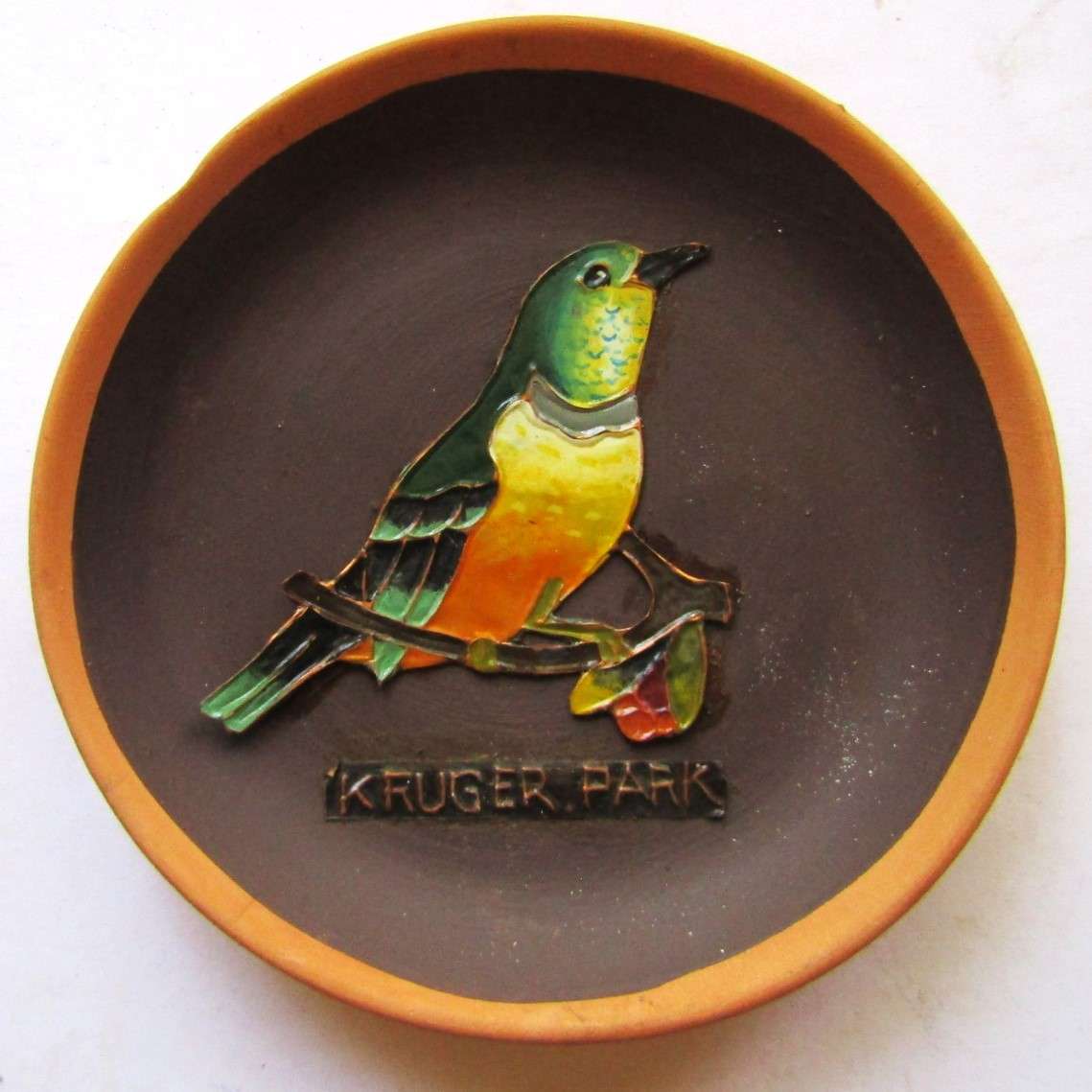 Old Kruger Park Bird Ceramic Display