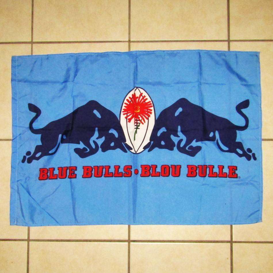 Old Noord Transvaal Blou Bulle Rugby Flag