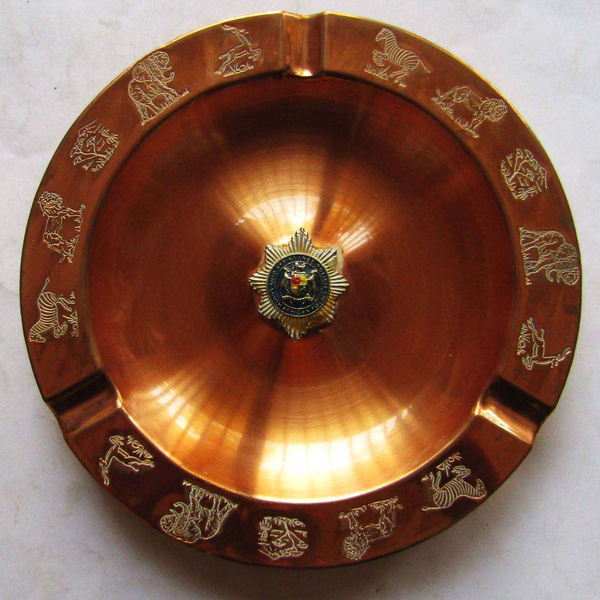 Old SA Police Copper Ashtray