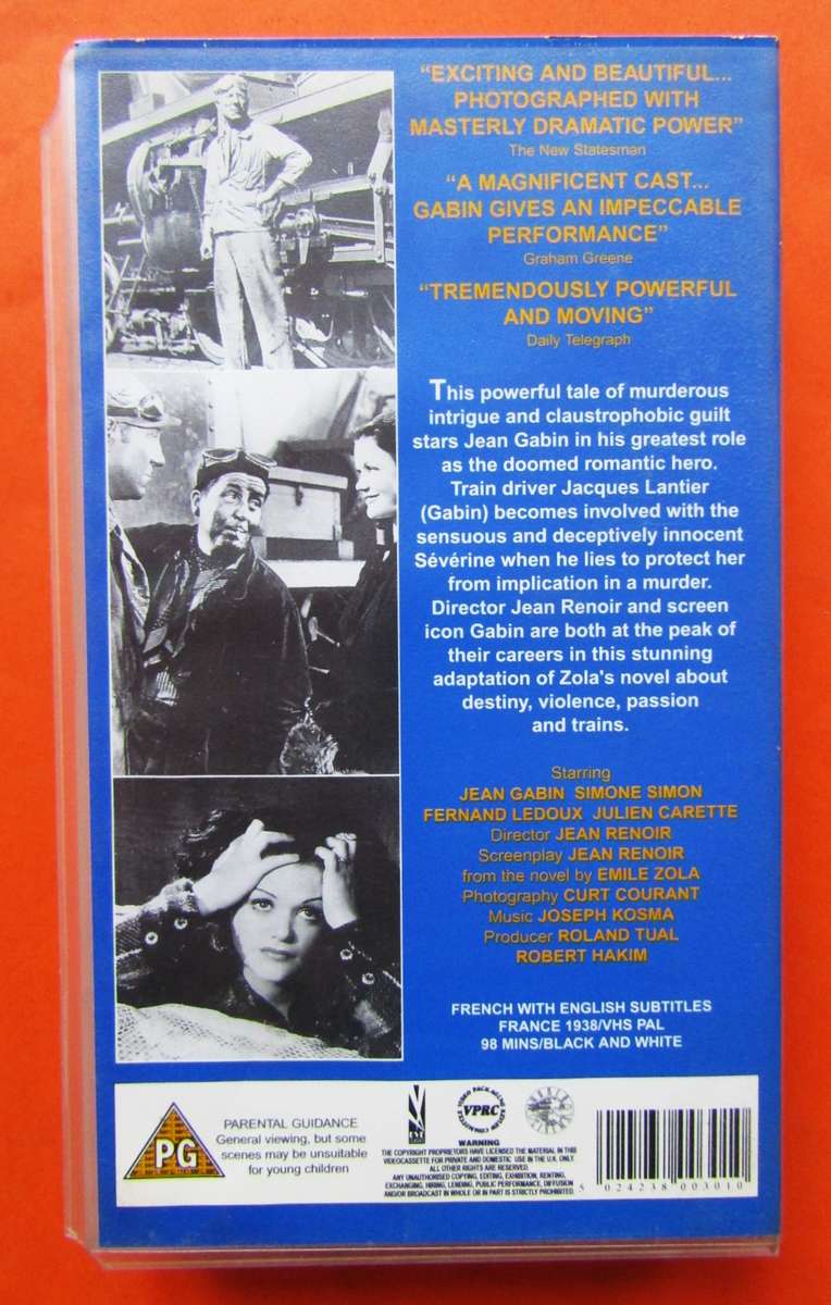 La Bête Humaine - Movie VHS Tape