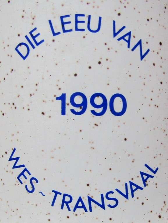 1990 Die Leeu van Wes-Transvaal Beer Mug