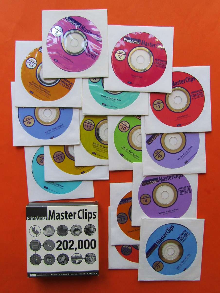 Print Artist Master Clips - 15 Disc Image Pack (2000)