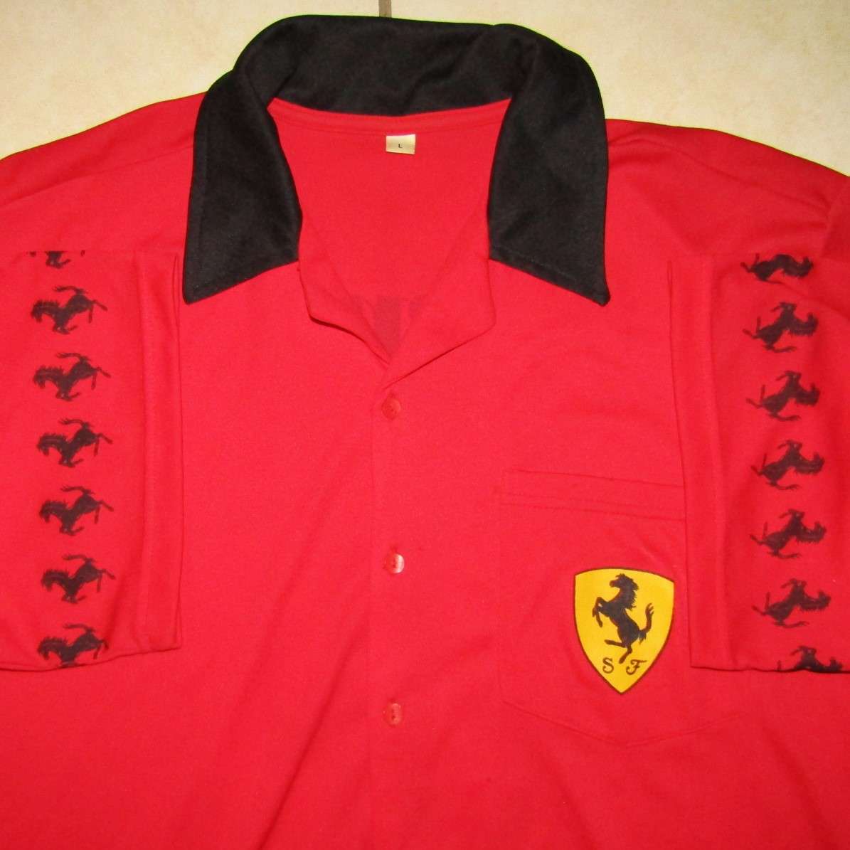 Old Ferrari Button Shirt - Large Size