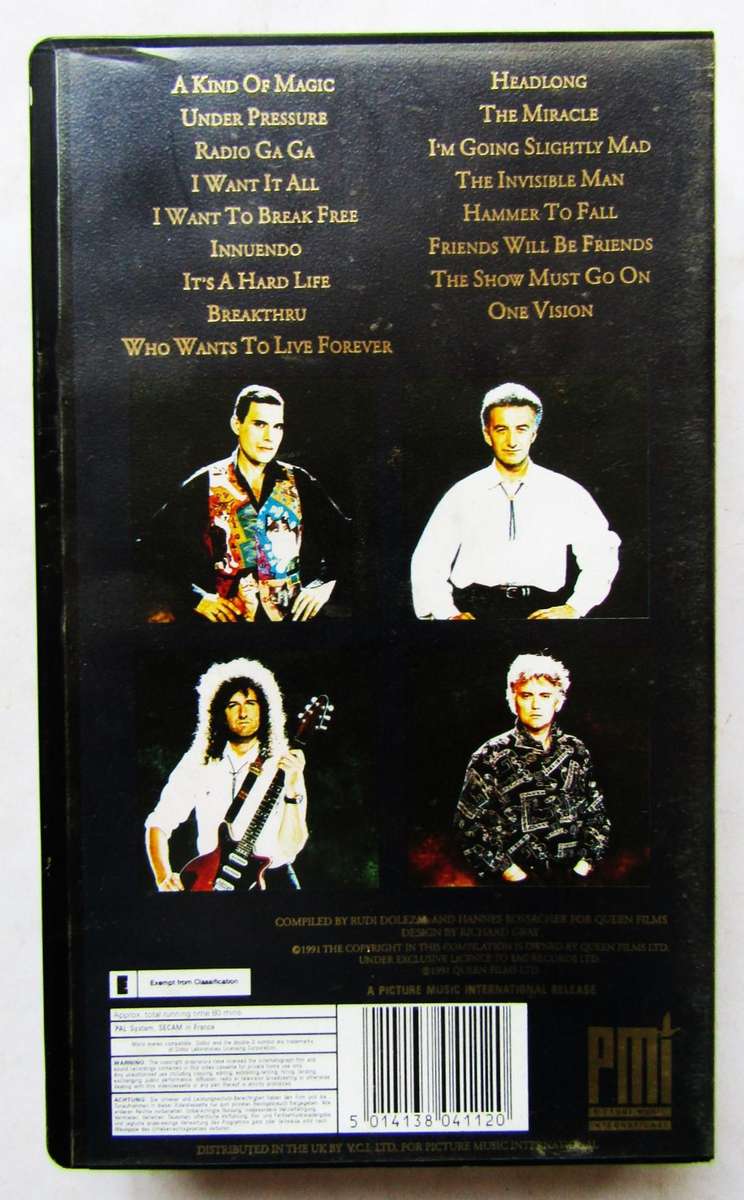 Queen - Greatest Flix II - VHS Video Tape (1991)