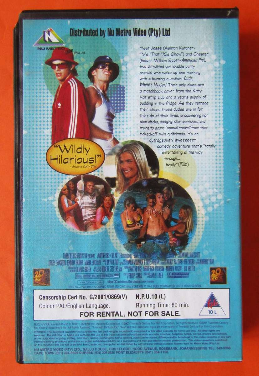 Dude, Where's My Car? - Movie VHS Tape (2001)