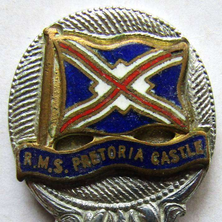 Old Union Castle Shipping Line - RMS Pretoria Castle - Tea Spoon