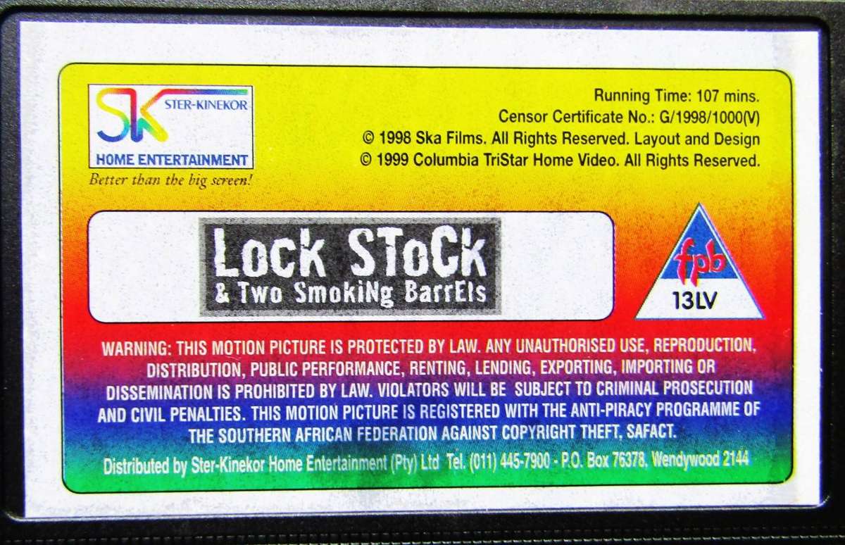 Lock Stock and Two Smoking Barrels - Movie VHS Tape (1999)