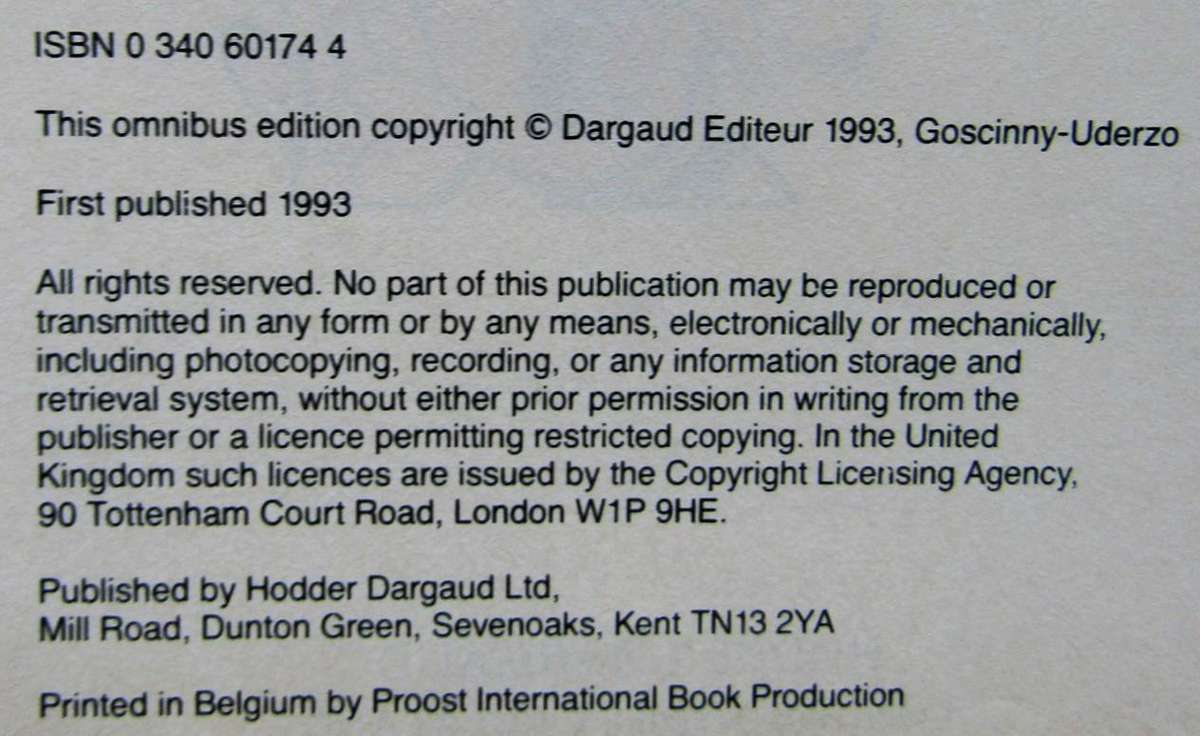 Asterix the Warrior - Big Hardcover Book (1993)