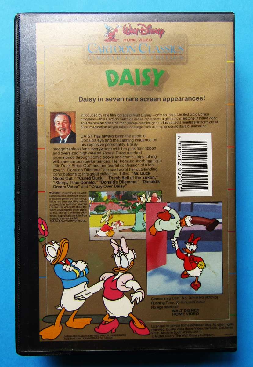 Daisy - Walt Disney Gold Edition - VHS Video Tape (1987)