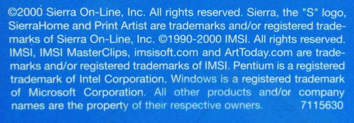 Print Artist Master Clips - 15 Disc Image Pack (2000)