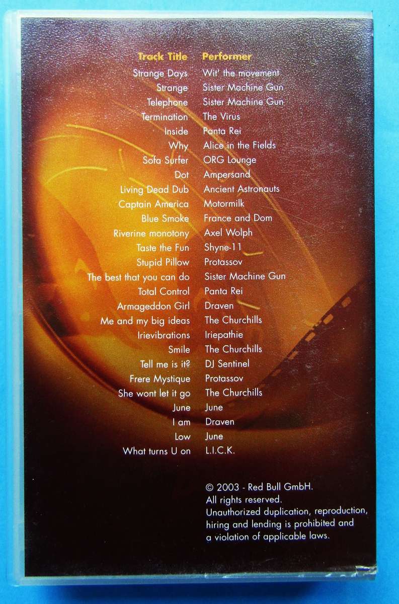 2003 Red Bull Summer Sports Compilation - VHS Video Tape