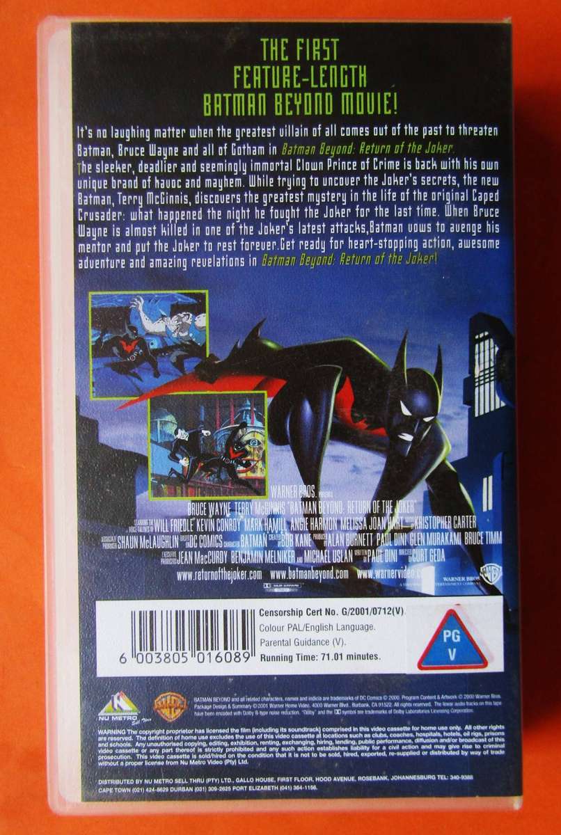 Batman Beyond - Return of the Joker - Movie VHS Tape (2001)