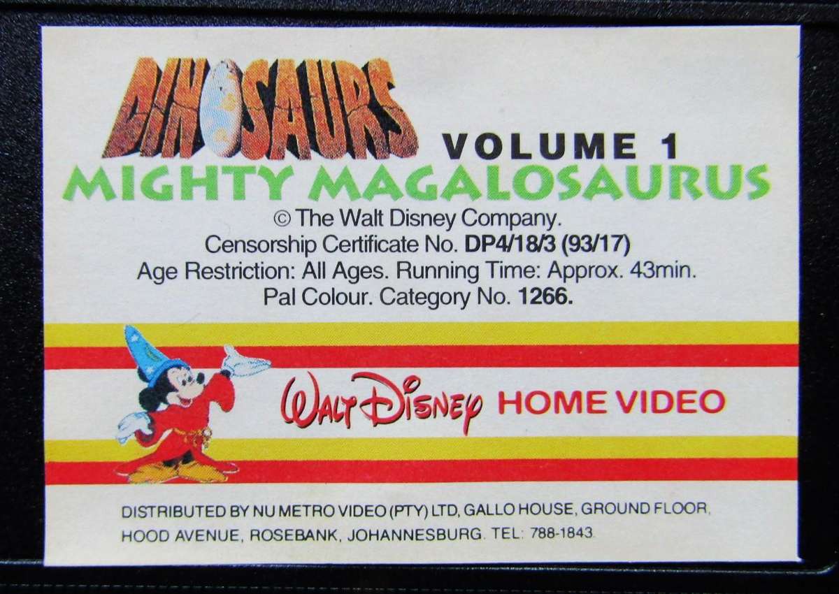 Dinosaurs - Volume 1 - Disney TV Series VHS Tape (1993)