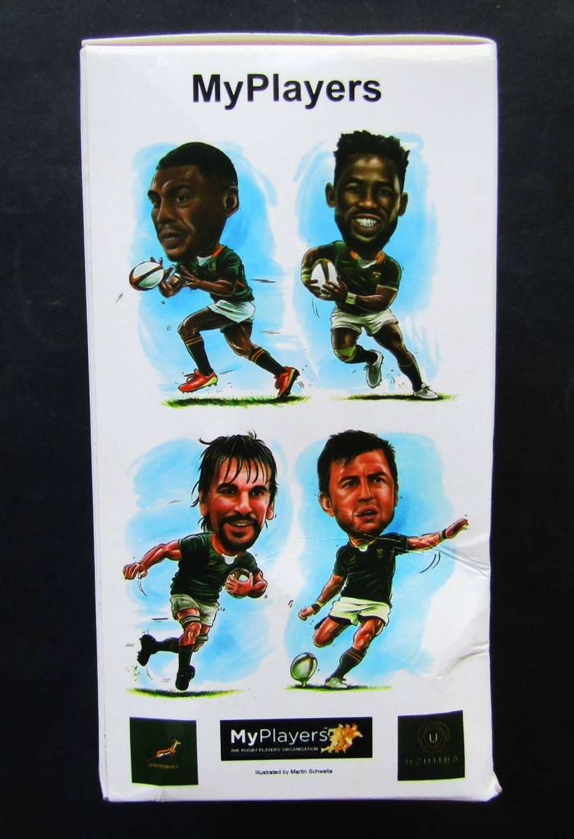 Damian Willemse Springbok Rugby Figure with Box