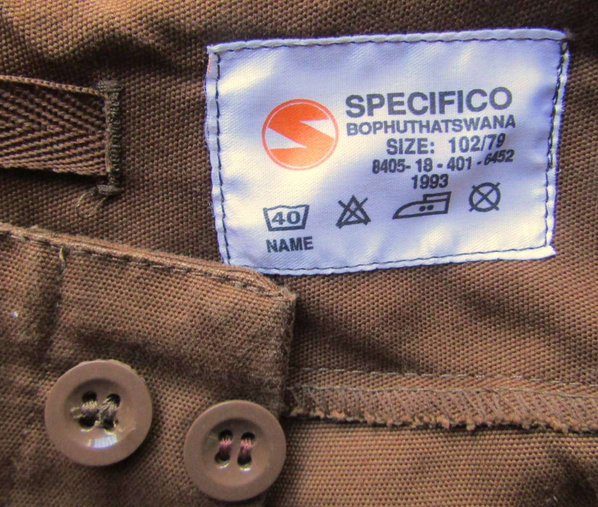 1993 SADF Army Nutria Trousers