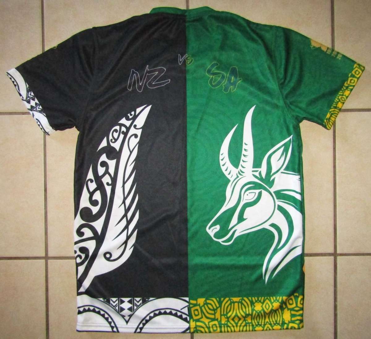 Old Springboks vs New Zealand Rugby Shirt - Large Size