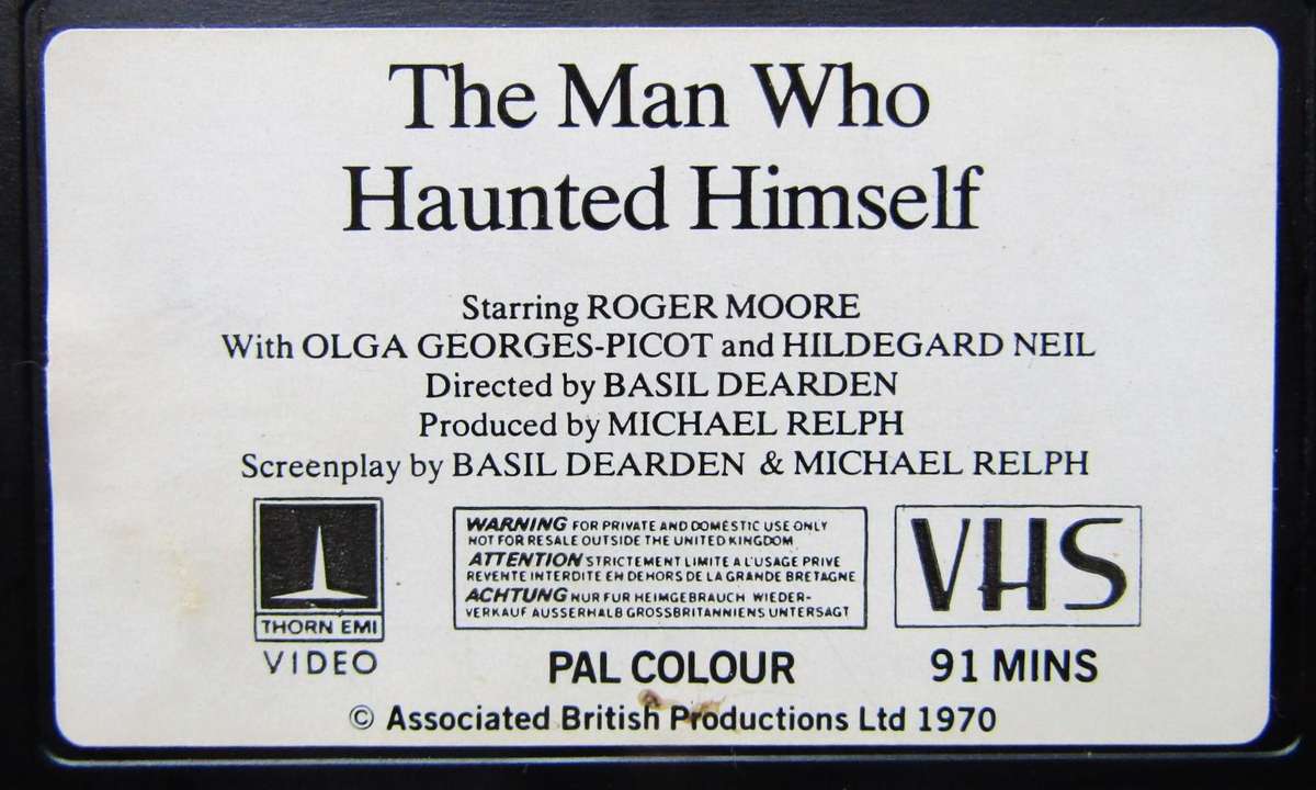 The Man Who Haunted Himself - Movie VHS Tape (1970)