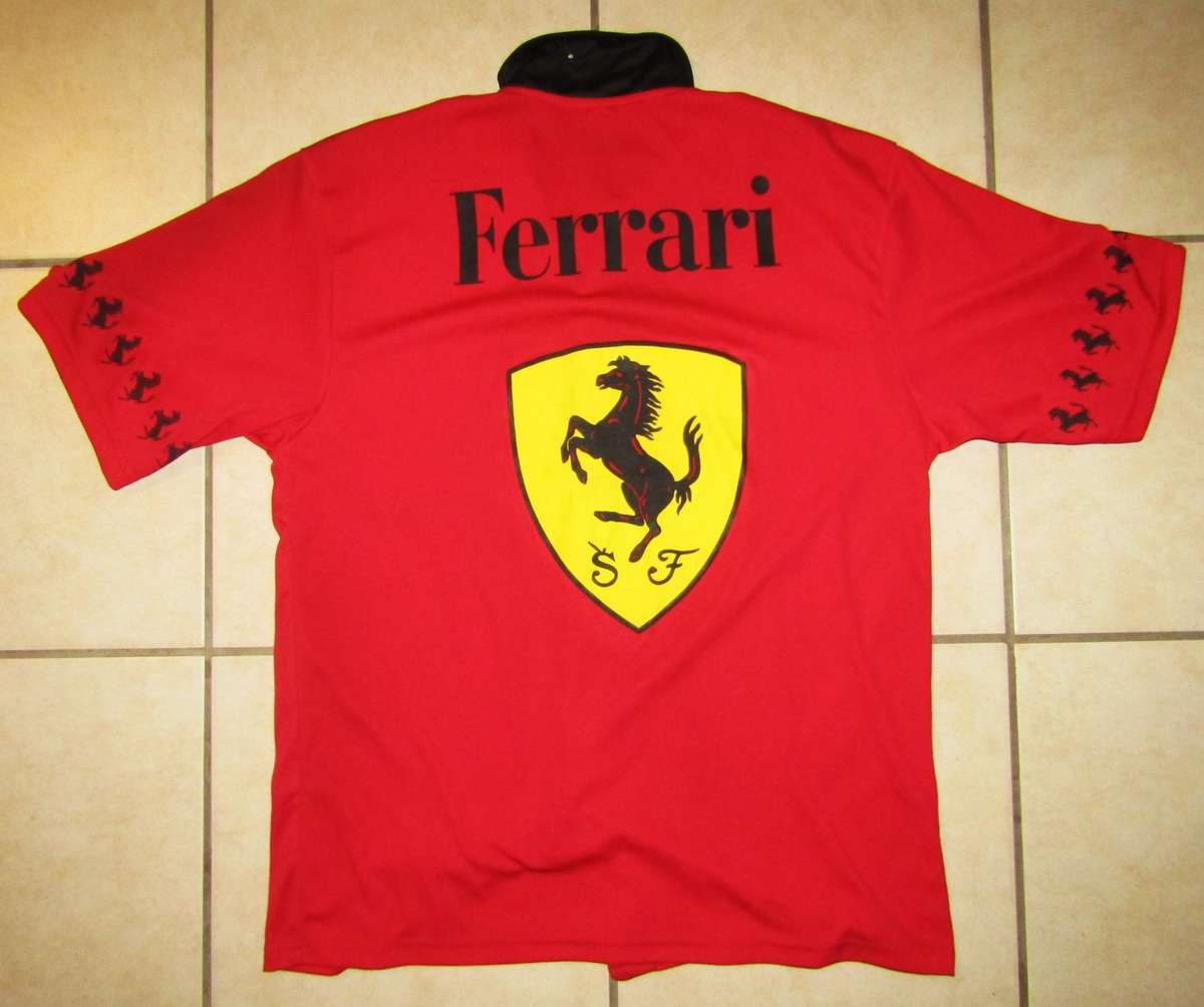 Old Ferrari Button Shirt - Large Size