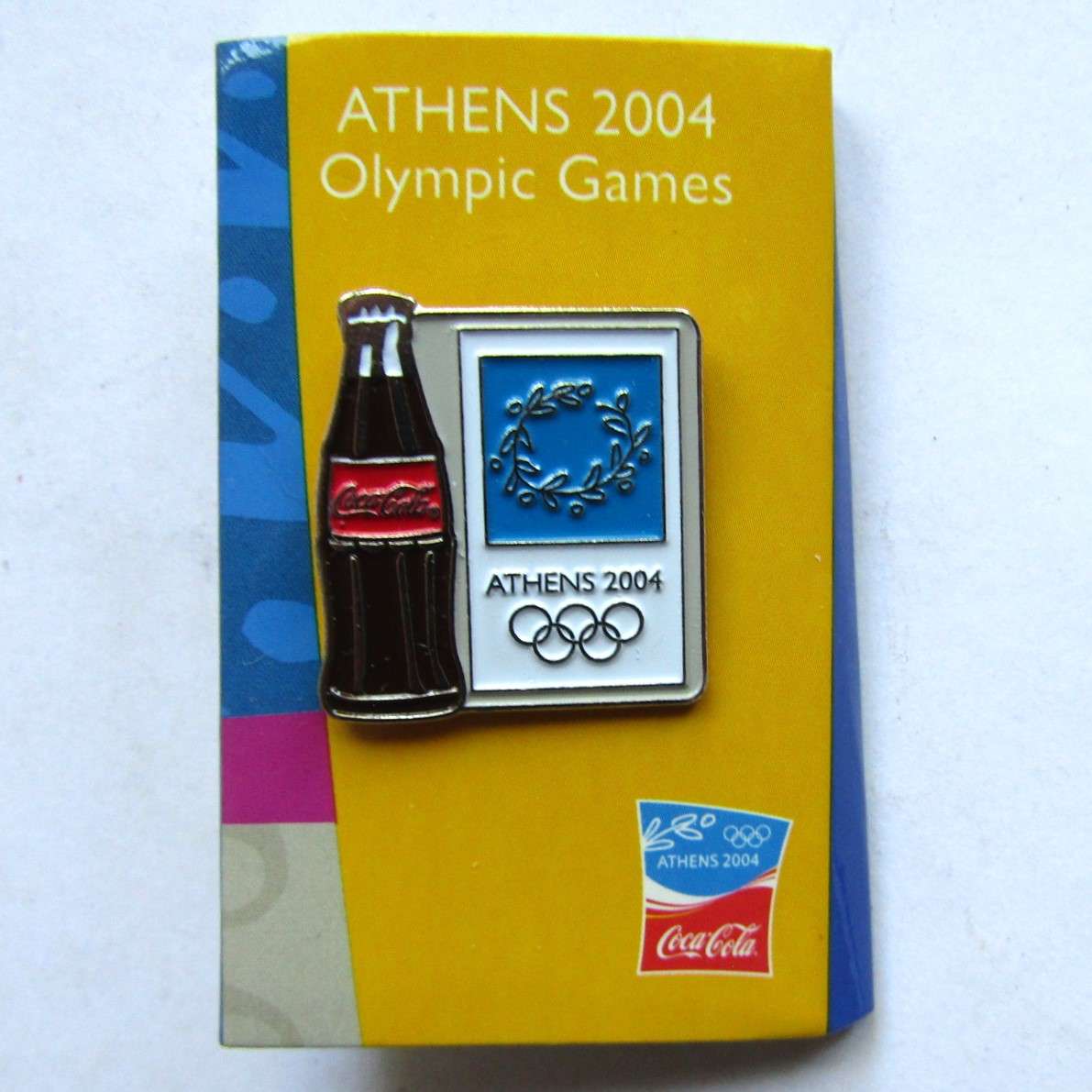 2004 Athens Olympic Games Coca Cola Lapel Pin Badge