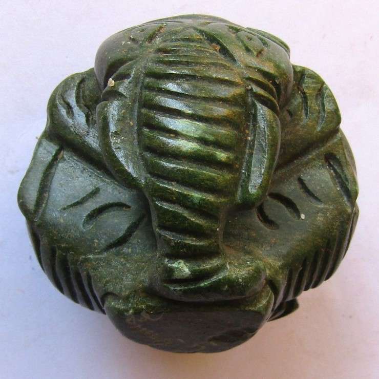 Strange Old Round Marble Figure