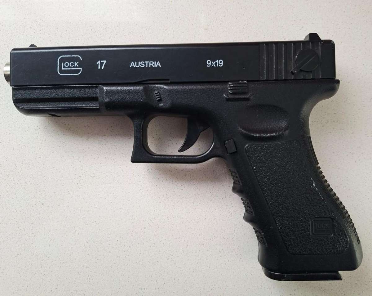 Old Glock Metal BB Pistol with Magazine