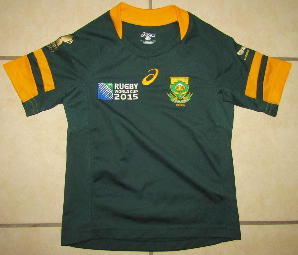 2015 World Cup Springbok Rugby Jersey - Kids Size 5/6