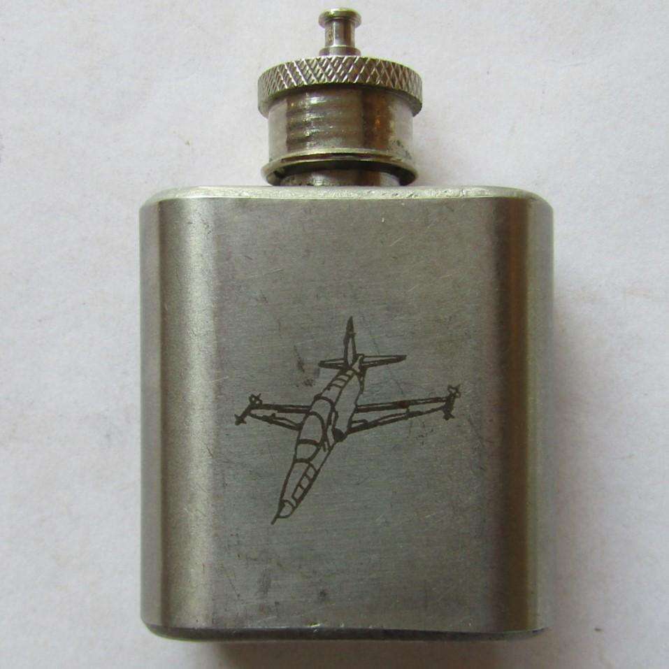 Old Military Aircraft Mini Shot Flask
