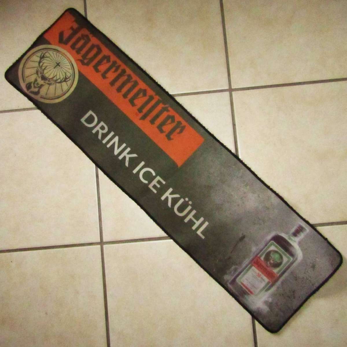 Old Jagermeister Rubber Bar Mat