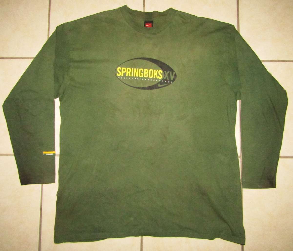 1999 Nike Springbok Rugby Long Sleeve Top