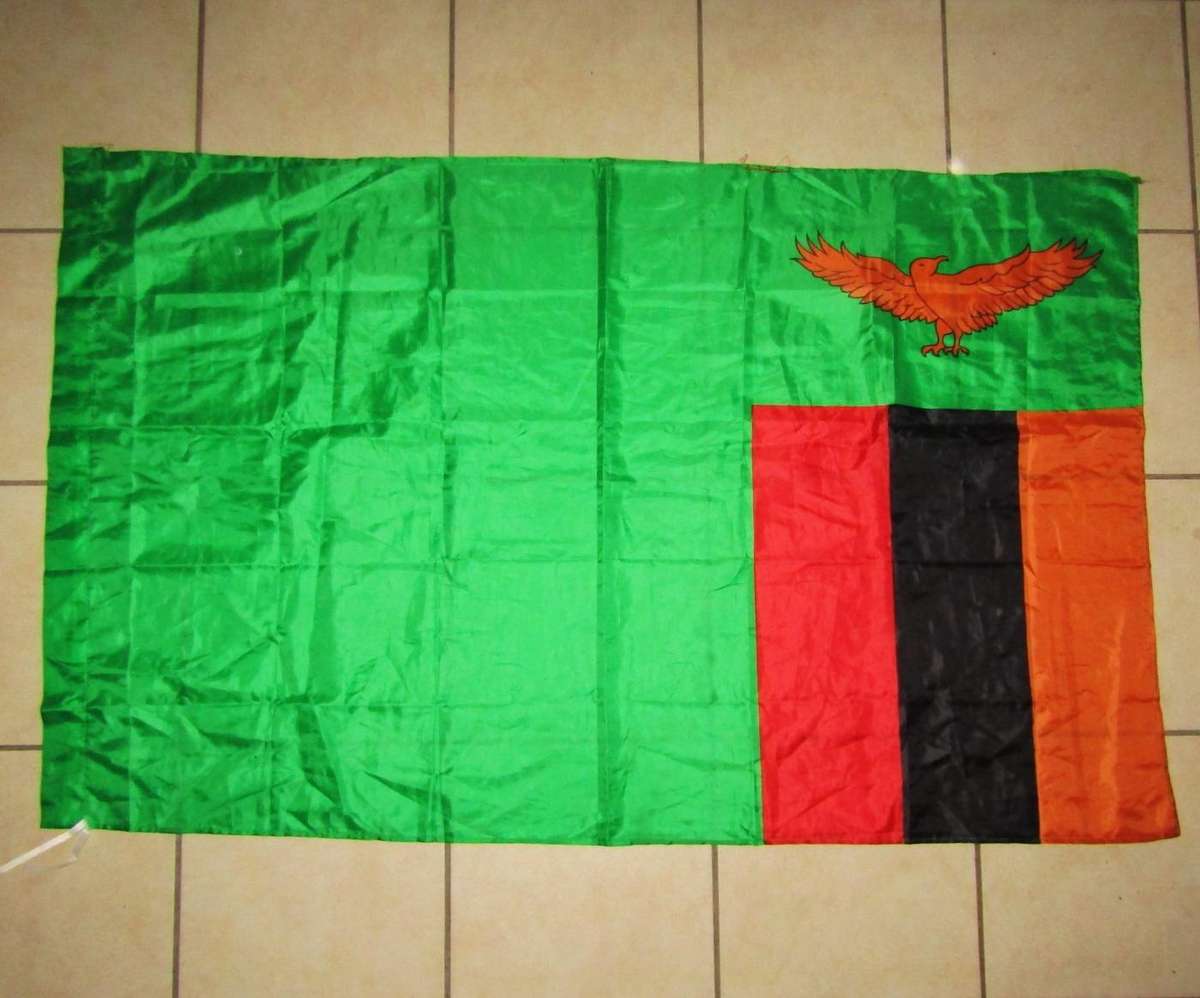 Large Zambia Country Flag