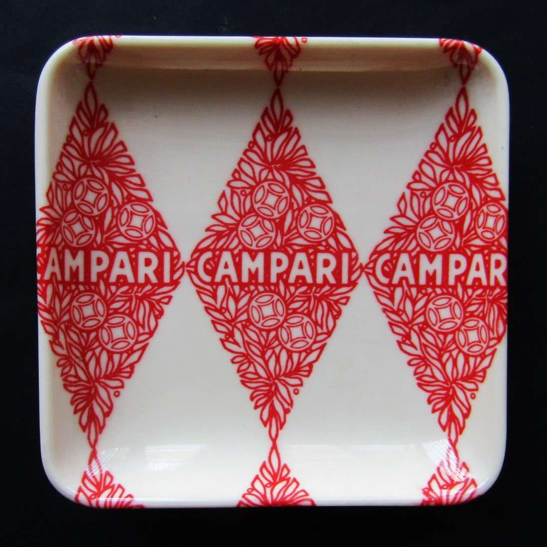 Old Campari Alcoholic Drink Advertising Ashtray - Made in Italy