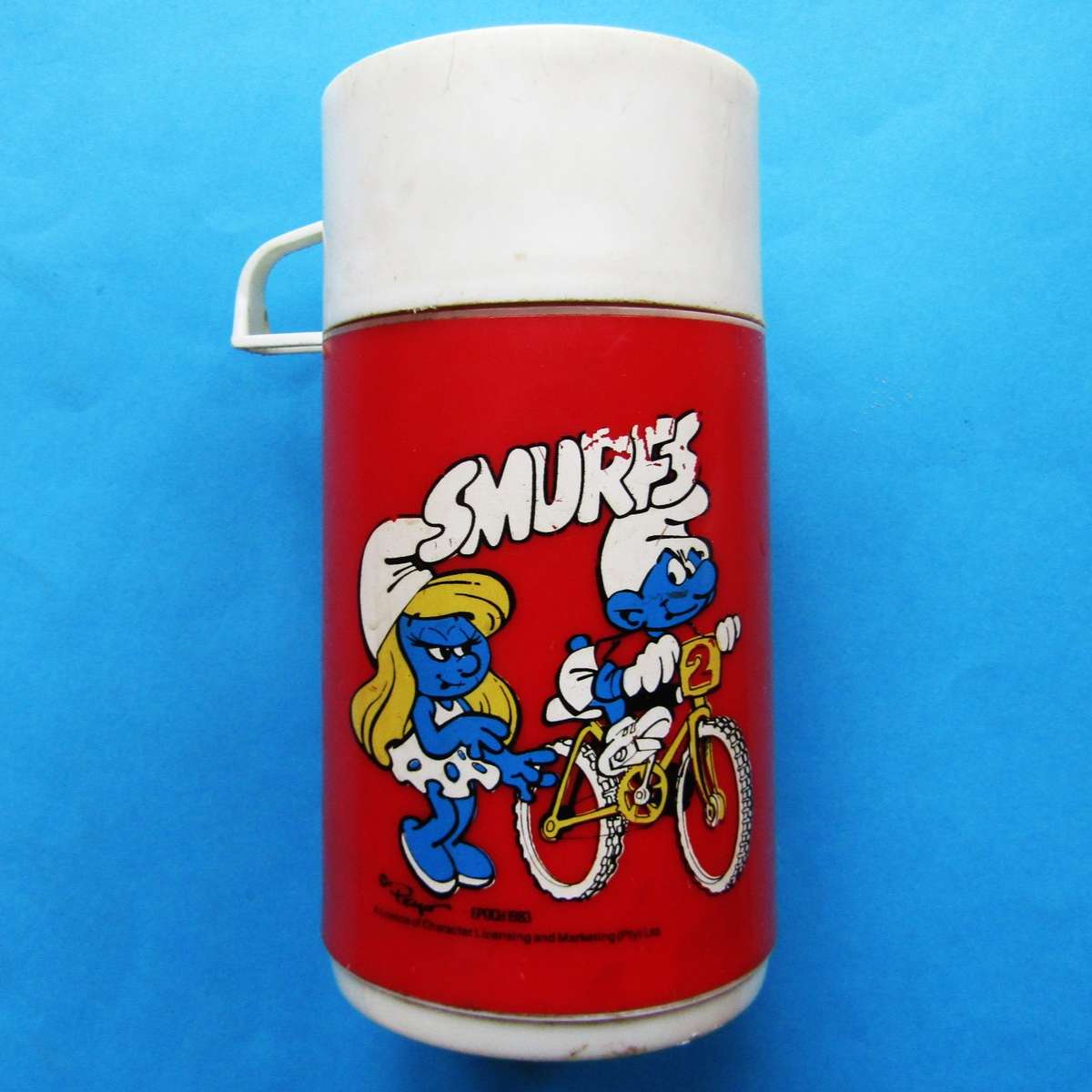 1983 The Smurfs Thermos Flask