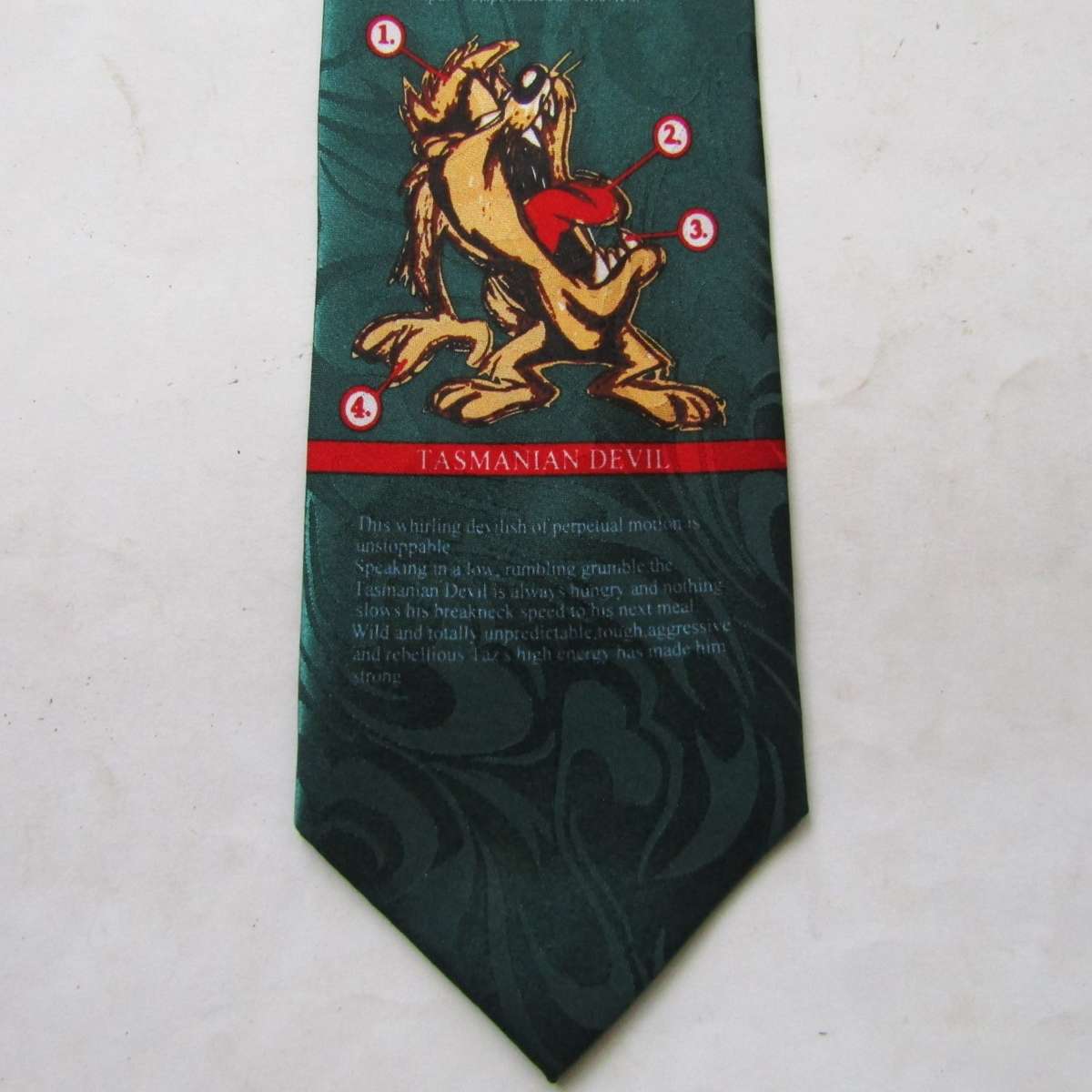 Old Tasmanian Devil Cartoon Neck Tie