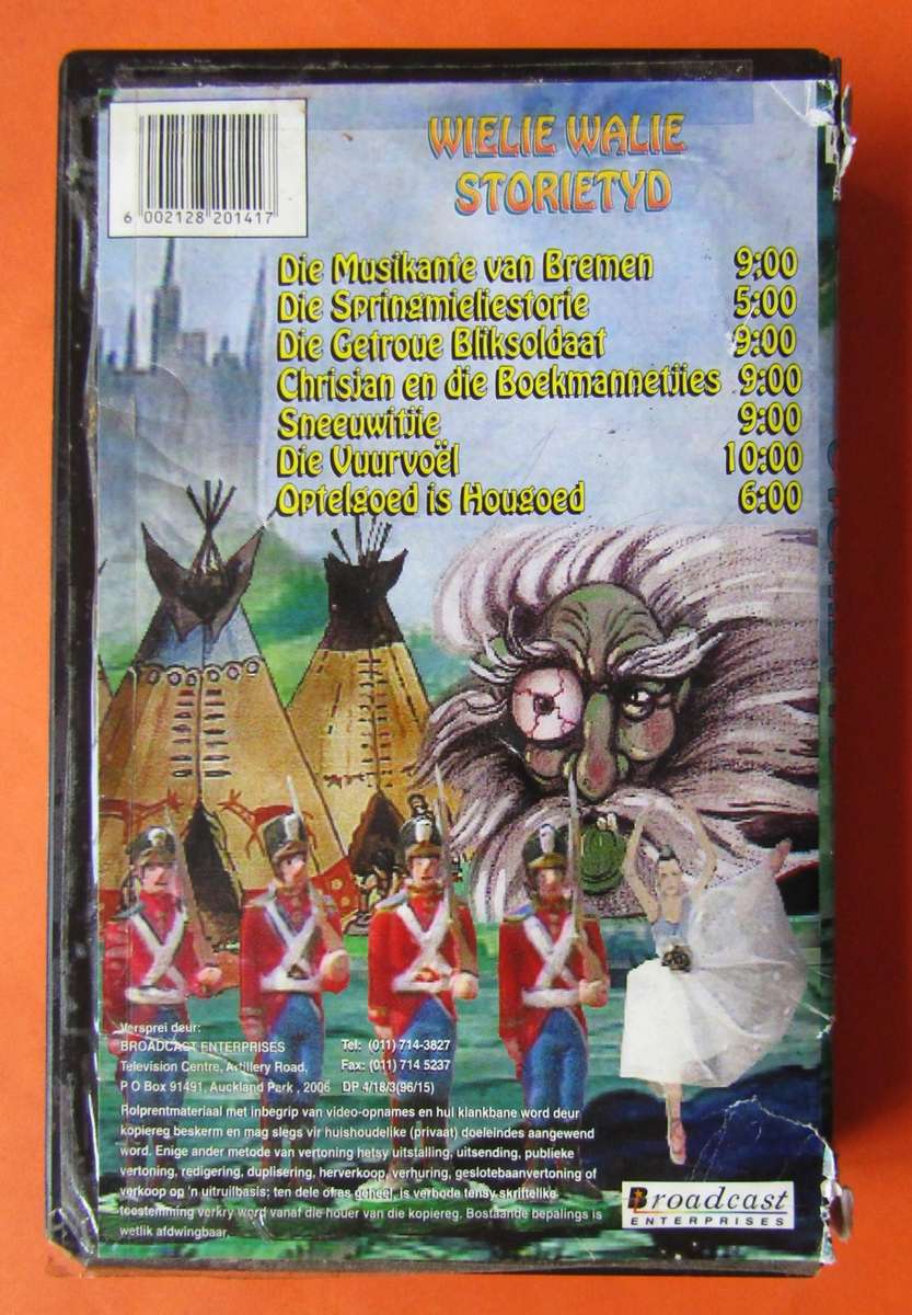 Wielie Walie Storietyd - VHS Video Tape (1996)