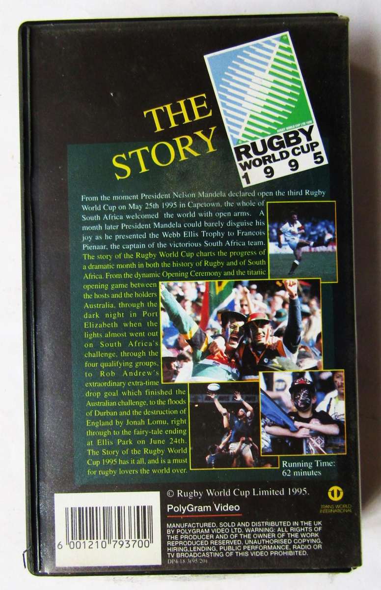 1995 Rugby World Cup - The Story - VHS Video Tape