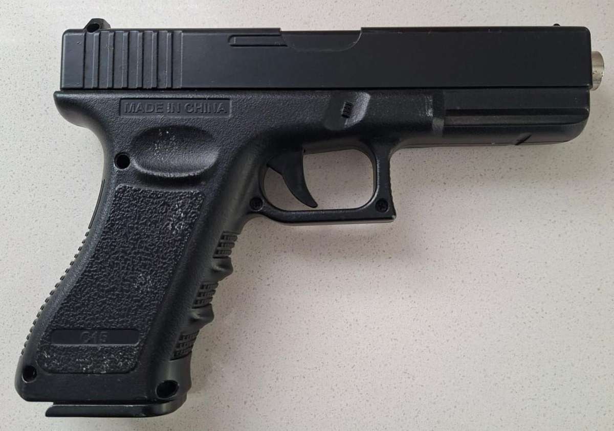 Old Glock Metal BB Pistol with Magazine